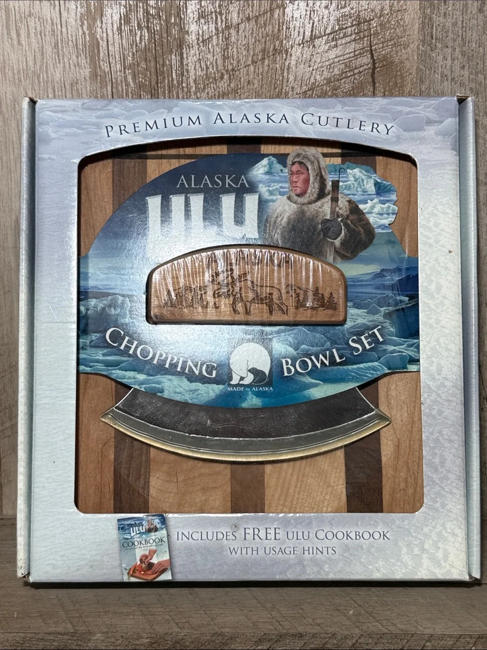 Premium Alaska Ulu Chopping Bowl Set